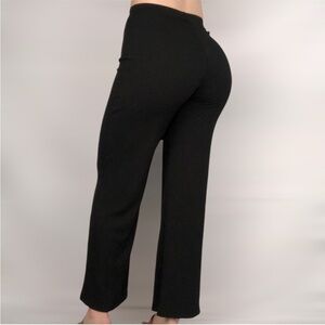 BOGO‎ FREE Princess Polly Marnie Ribbed Wide Leg Pants Black Size 4